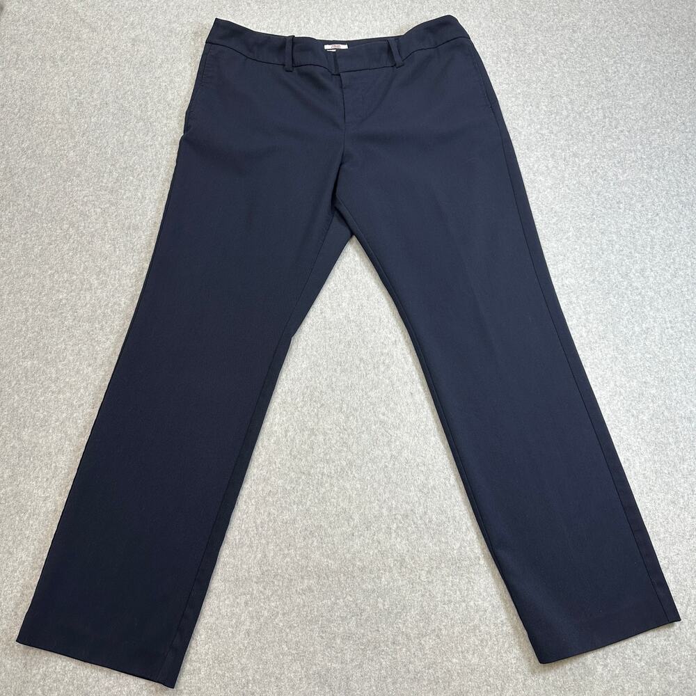 Merona Pants Womens Size 16 Navy Classic Fit Stretch Extensible Career Corpcore